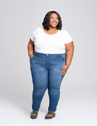 Plus size hot sale skinny jeans